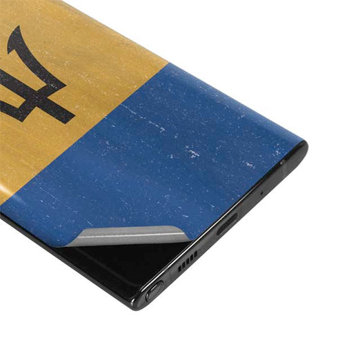 Barbados Flag Distressed Galaxy Note 10 Skin